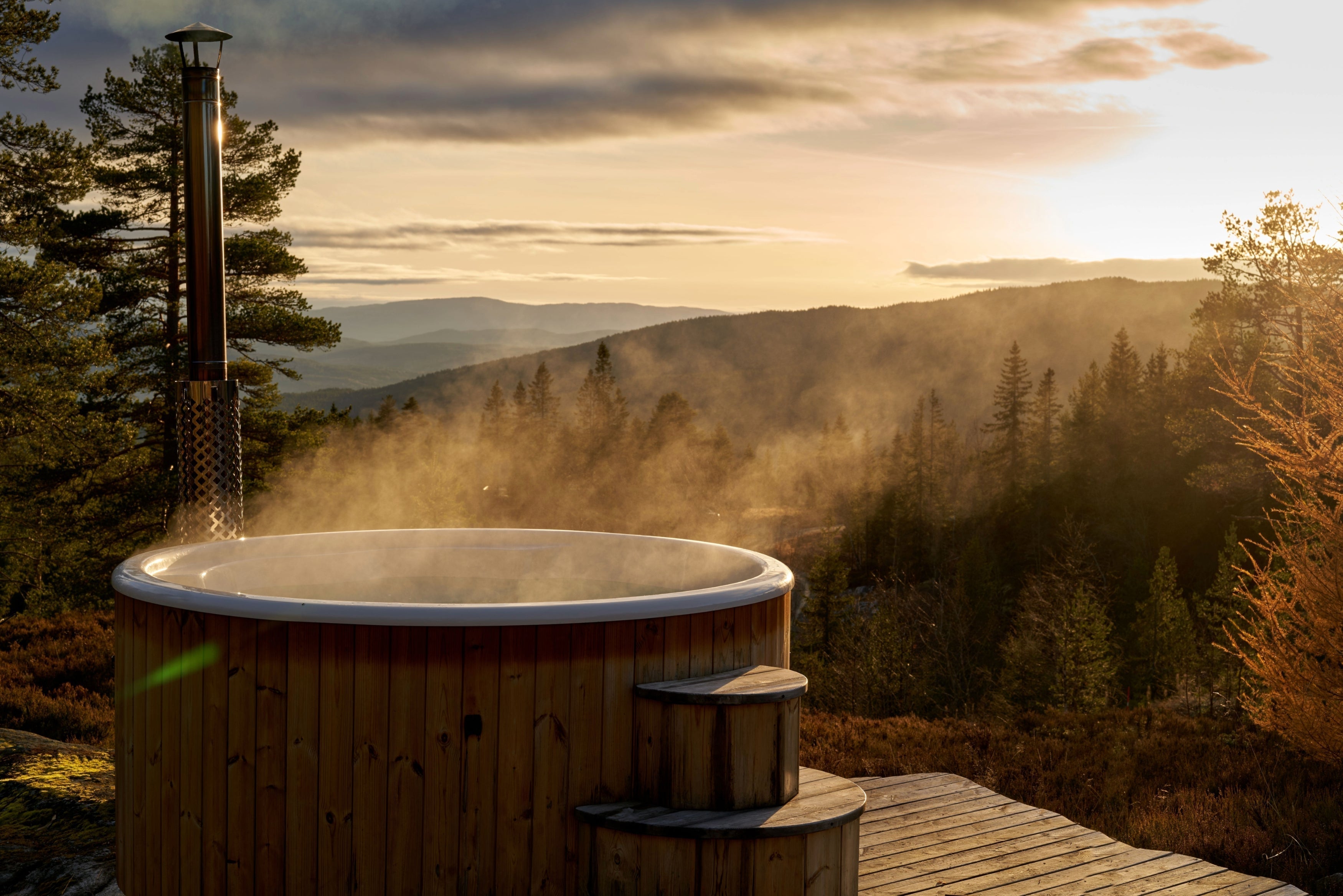 Hottub in een rustgevende omgeving